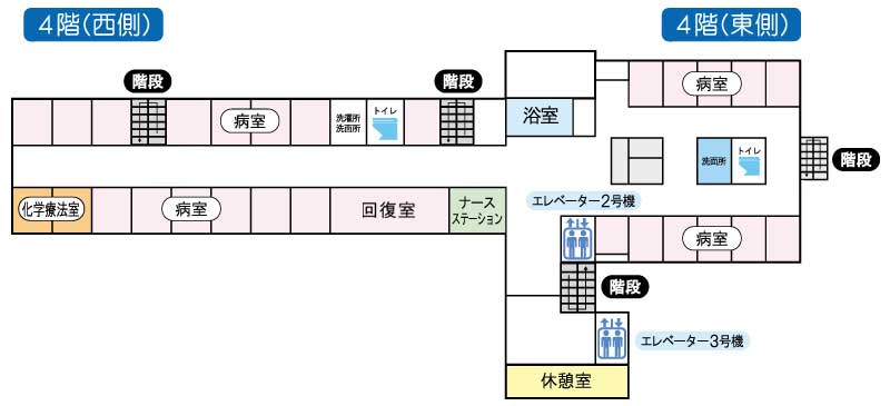 病棟4階